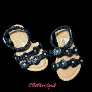 BLACK BABY SANDAL - SIZE 3